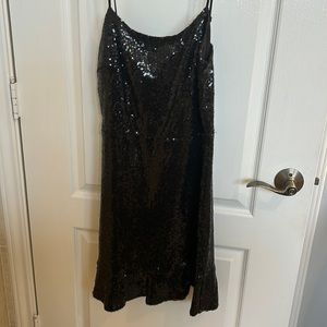 Sequenced black dress